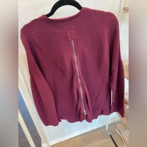 J Society Maroon Long Sleeve Sweater Small